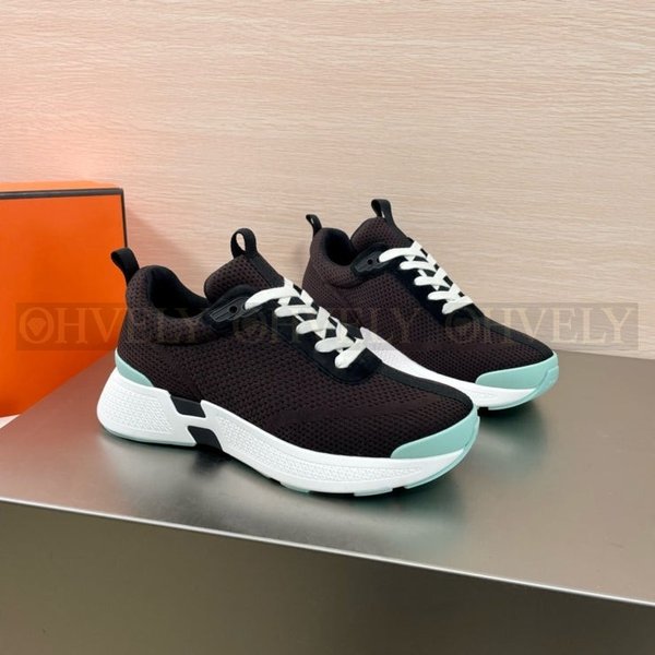 에르메스 히어로 스니커즈 에보니 브라운