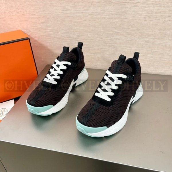 에르메스 히어로 스니커즈 에보니 브라운