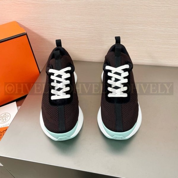 에르메스 히어로 스니커즈 에보니 브라운