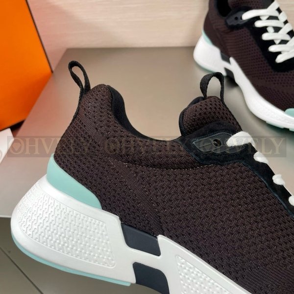 에르메스 히어로 스니커즈 에보니 브라운