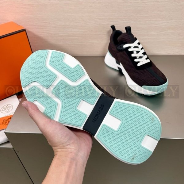 에르메스 히어로 스니커즈 에보니 브라운