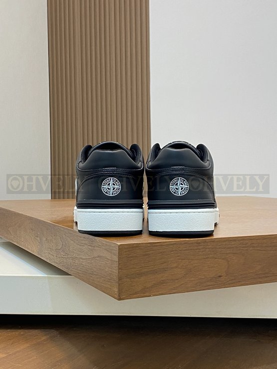 디올 x 스톤 아일랜드 B57 로우탑 스니커즈 블랙