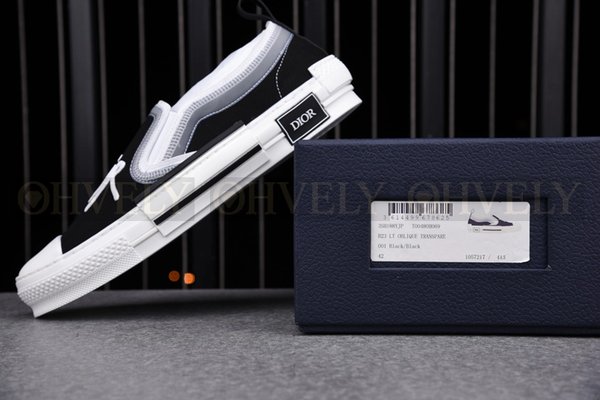 디올 x 숀 B23 슬립온 캔버스