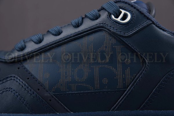 디올 B27 업타운 로우탑 스니커즈 월드투어 네이비