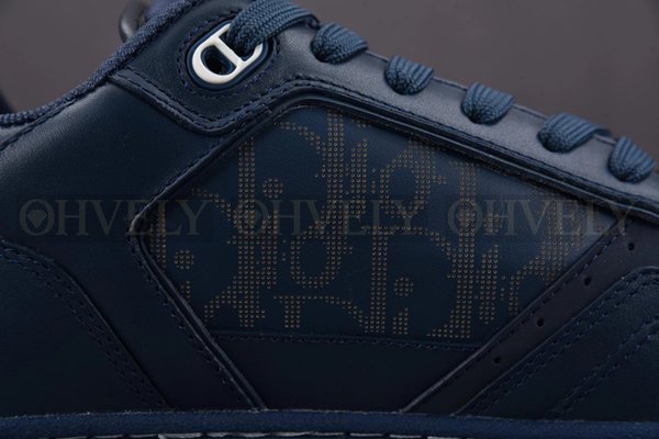 디올 B27 업타운 로우탑 스니커즈 월드투어 네이비