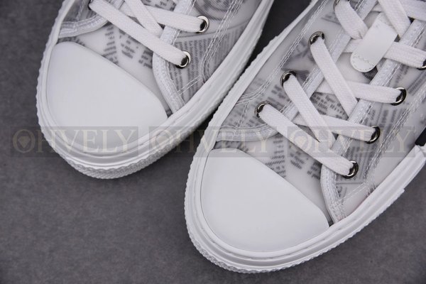 디올 x 다니엘 아샴 B23 로우탑 스니커즈 화이트 캔버스 뉴스프린트