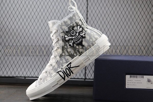 디올 x 숀 B23 하이 오블리크 캔버스 꿀벌 자수 패치