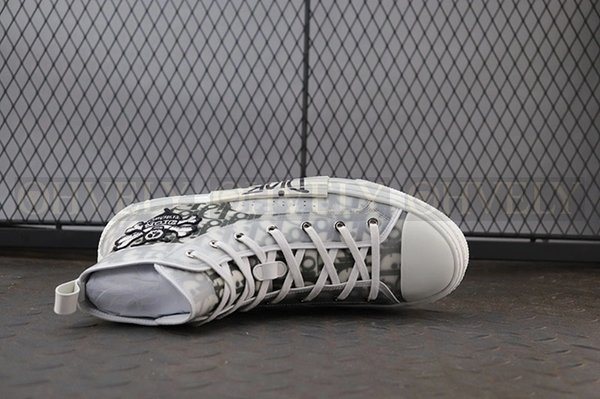 디올 x 숀 B23 하이 오블리크 캔버스 꿀벌 자수 패치