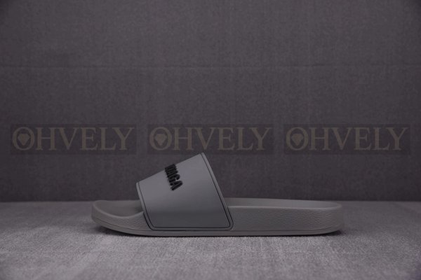 발렌시아가 챠콜 풀 슬라이드 샌들