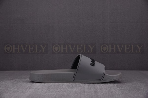 발렌시아가 챠콜 풀 슬라이드 샌들