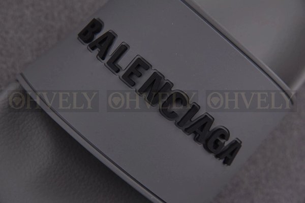 발렌시아가 챠콜 풀 슬라이드 샌들