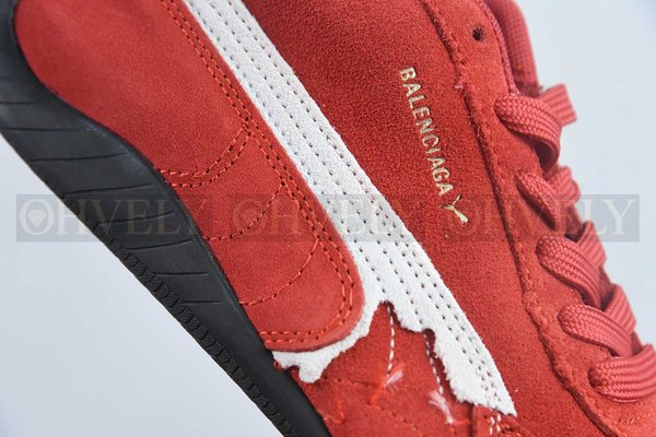 발렌시아가 x 푸마 스피드캣 스웨이드 레드 화이트