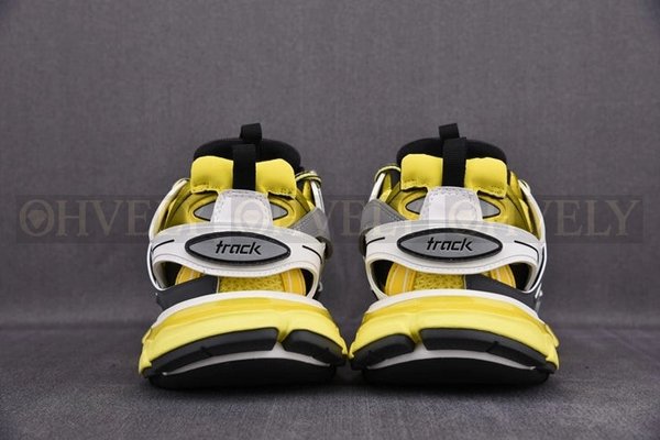 발렌시아가 트랙 옐로우 블랙 화이트 스니커즈