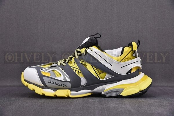 발렌시아가 트랙 옐로우 블랙 화이트 스니커즈
