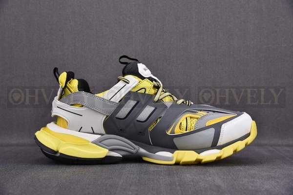 발렌시아가 트랙 옐로우 블랙 화이트 스니커즈