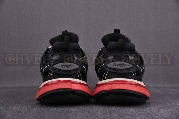 발렌시아가 트랙 블랙 레드 스니커즈