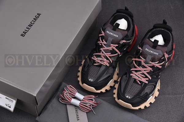 발렌시아가 트랙 블랙 레드 스니커즈