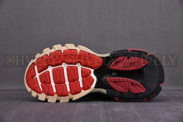 발렌시아가 트랙 블랙 레드 스니커즈