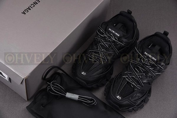 발렌시아가 트랙 블랙 스니커즈