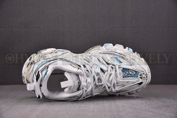 발렌시아가 트랙 그래피티 화이트 스니커즈