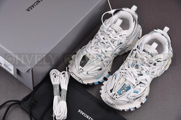 발렌시아가 트랙 그래피티 화이트 스니커즈