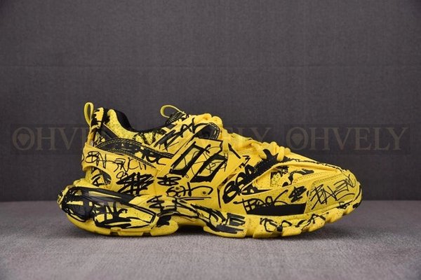 발렌시아가 트랙 그래피티 옐로우 스니커즈