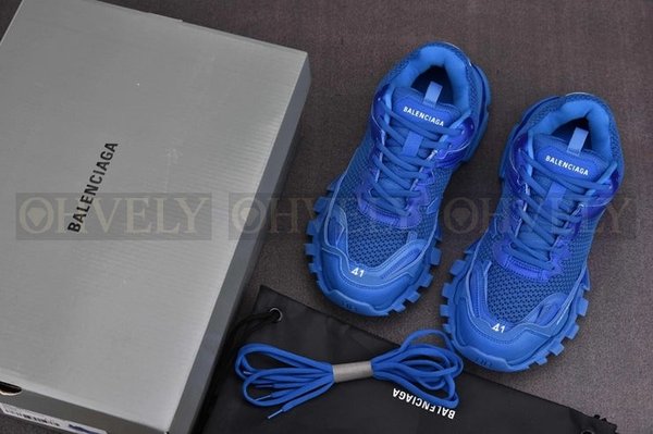 발렌시아가 트랙 3 블루 스니커즈