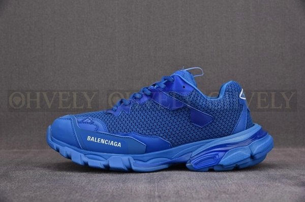 발렌시아가 트랙 3 블루 스니커즈