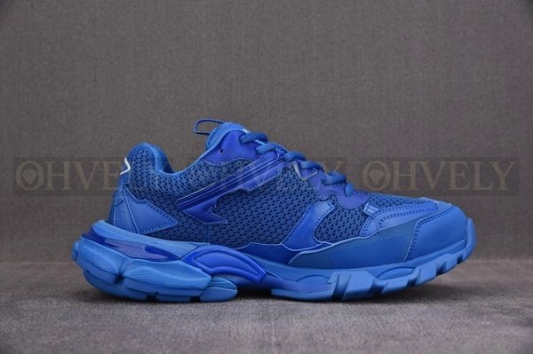 발렌시아가 트랙 3 블루 스니커즈