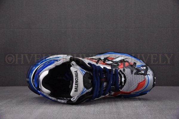 발렌시아가 러너 그래피티 실버 레드 블루 스니커즈