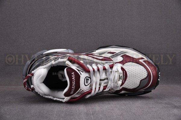 발렌시아가 러너 7 화이트 버건디 스니커즈