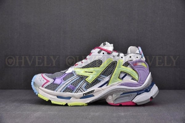 발렌시아가 러너 7 화이트 멀티 컬러 스니커즈