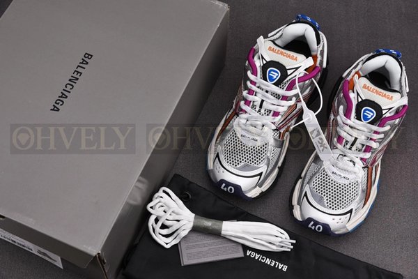 발렌시아가 러너 7 실버 멀티 컬러 스니커즈