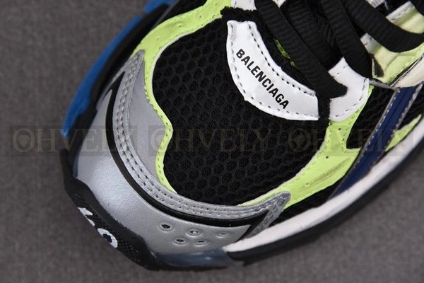 발렌시아가 러너 7 블랙 네온 옐로우 네이비 스니커즈