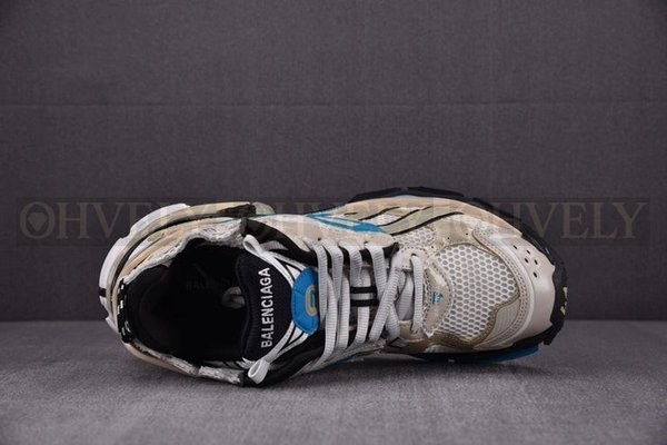 발렌시아가 러너 7 베이지 블루 스니커즈