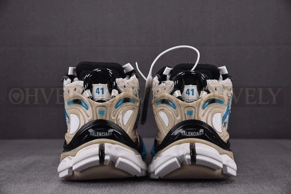 발렌시아가 러너 7 베이지 블루 스니커즈