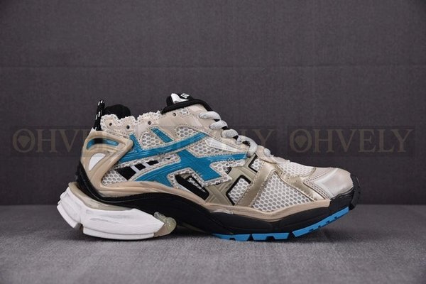 발렌시아가 러너 7 베이지 블루 스니커즈