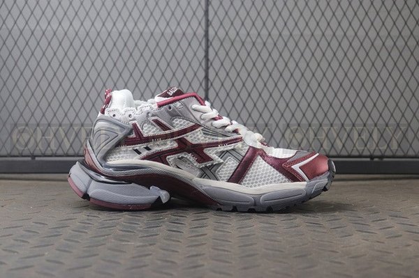 발렌시아가 러너 7 그레이 버건디 스니커즈