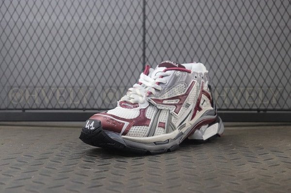 발렌시아가 러너 7 그레이 버건디 스니커즈