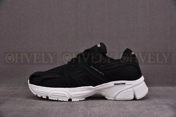 발렌시아가 팬텀 블랙 화이트 메시 스니커즈