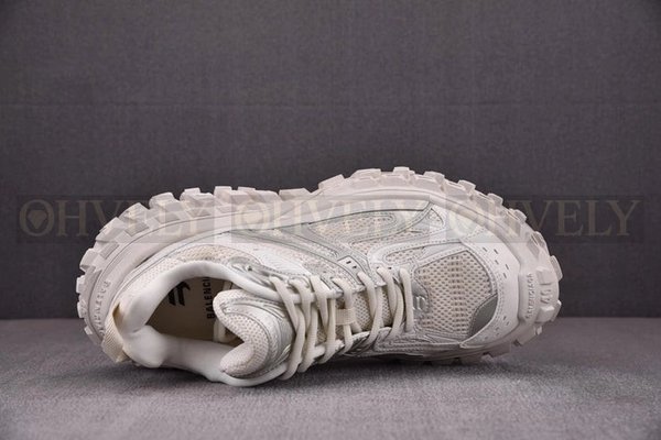 발렌시아가 바운서 화이트 스니커즈