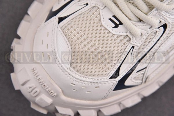 발렌시아가 바운서 화이트 블랙 스니커즈