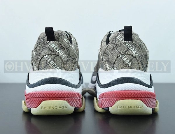 발렌시아가x구찌 해커 프로젝트 트리플 S 베이지 에보니 GG 슈프림 블랙 화이트 레드