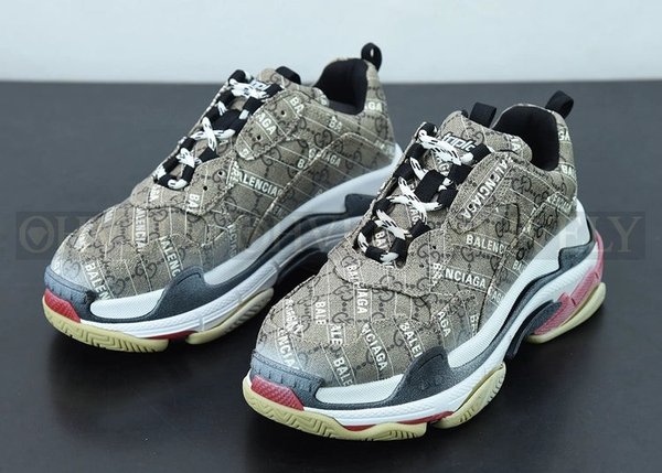 발렌시아가x구찌 해커 프로젝트 트리플 S 베이지 에보니 GG 슈프림 블랙 화이트 레드