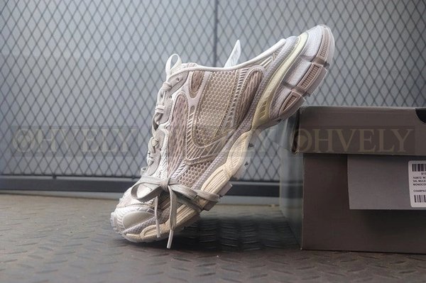 발렌시아가 3XL 화이트 뮬 스니커즈