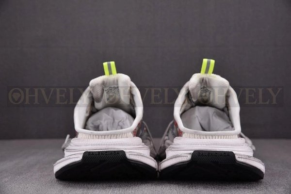 발렌시아가 3XL 화이트 레드 블루 뮬 스니커즈