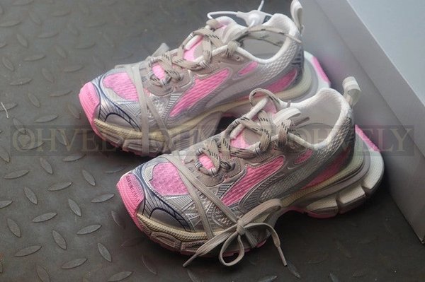 발렌시아가 3XL 그레이 핑크 스니커즈