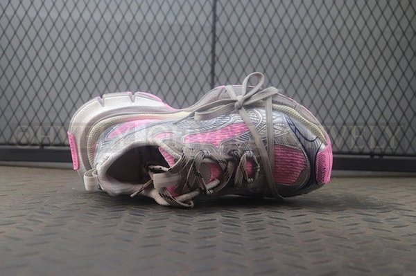 발렌시아가 3XL 그레이 핑크 스니커즈