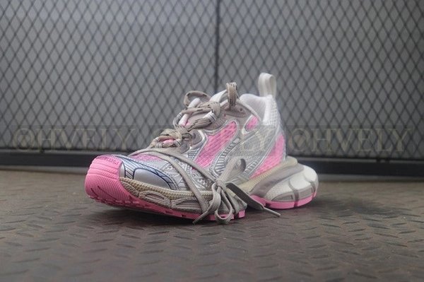 발렌시아가 3XL 그레이 핑크 스니커즈