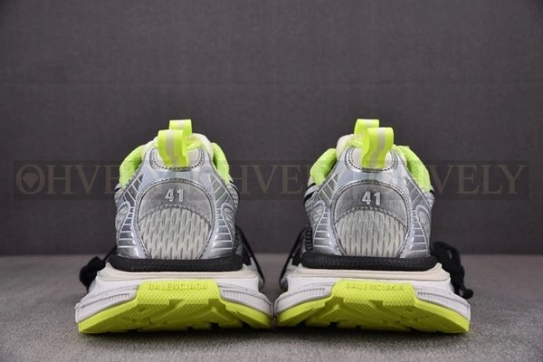 발렌시아가 3XL 화이트 네온 옐로우 스니커즈